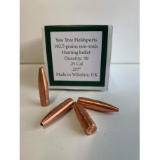 Yew Tree Fieldsports .25 Cal Bullets 102.5grains