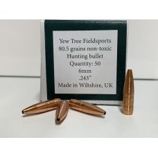 Yew Tree Fieldsports 6mm Bullets 80.5grains